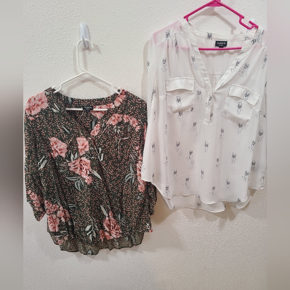 Torrid bundle blouses size 0